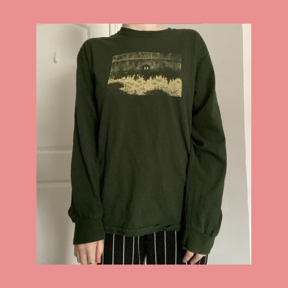 HERESY "KITTELSEN" long sleeve shirt, forest green - Picture 4 of 4